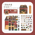Paradise Era Series Scenery Stickers Cute Cartoon 3D Miniature Scene Journal Decoration
