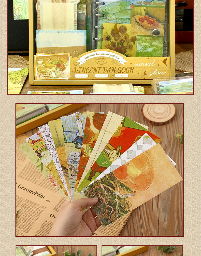Vintage Style Confident Journal Gift Box Set Simple Tools and Materials