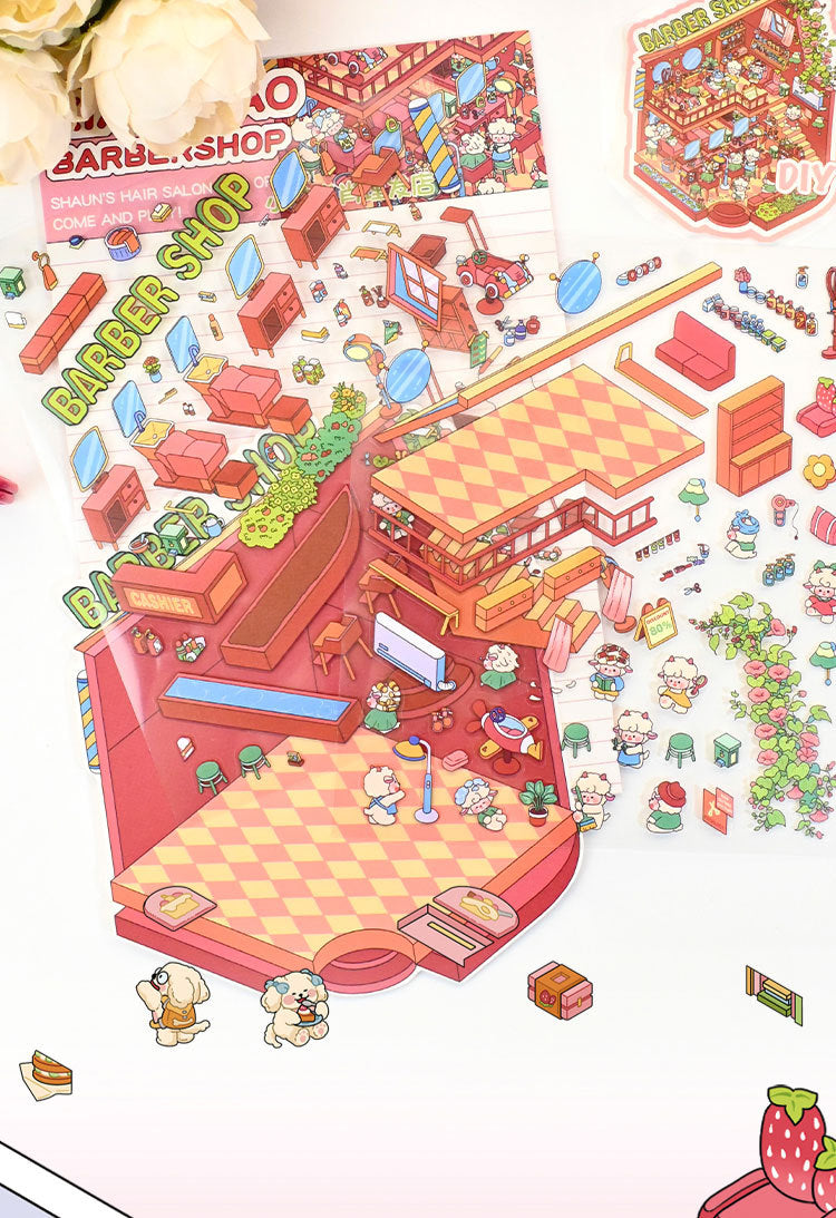 Cos Boss Series 8.0 DIY Miniature Scene Decoration Stickers Stress Relief