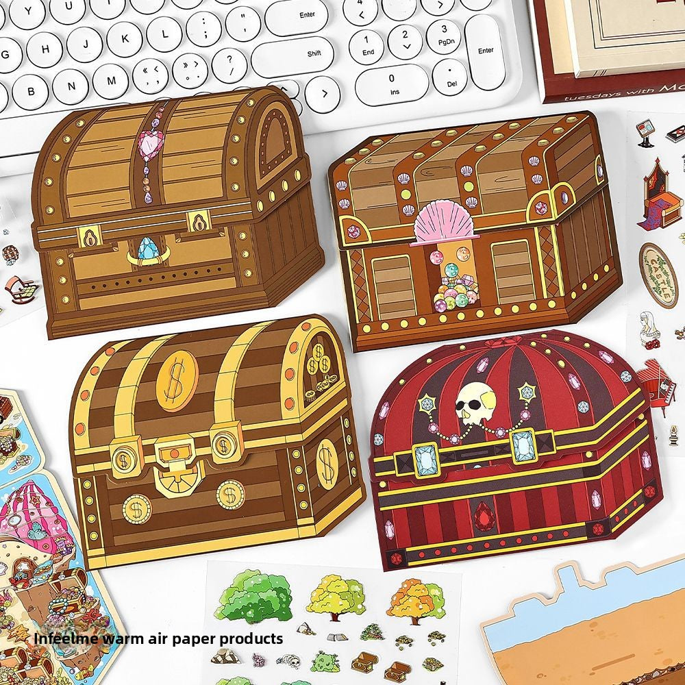 Today's Business 3D DIY Miniature Scences Sticker 11 Lovely Miniature Stickers