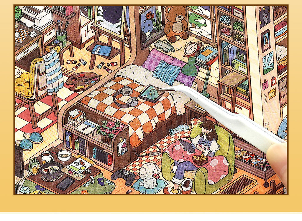 My Little House3D DIY Miniature Scences Sticker 15 Lovely Miniature Stickers