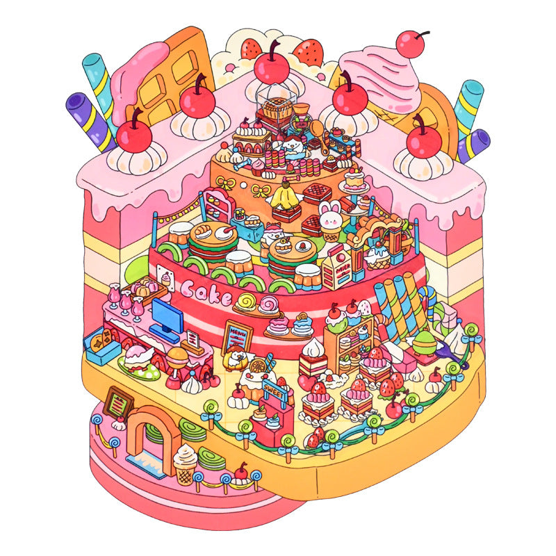 New 11.0 Game Series Miniature Scene Decoration Stickers Mini Stress Relief