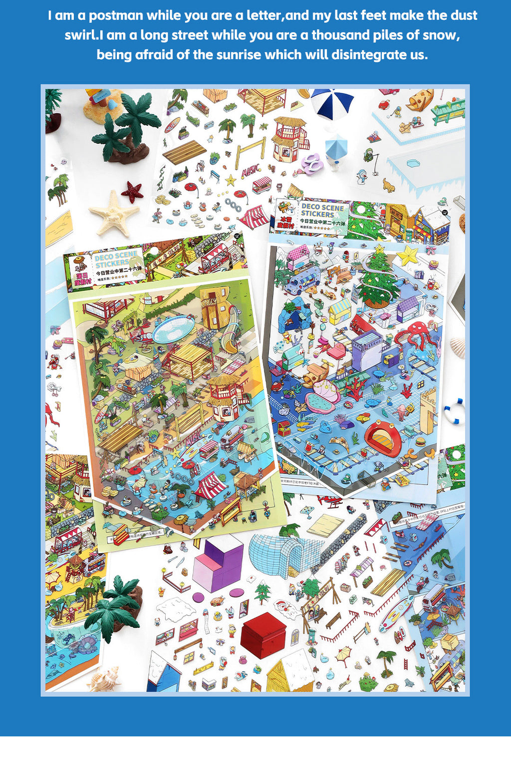 Today's Business 3D DIY Miniature Scences Sticker 26 Lovely Miniature Stickers