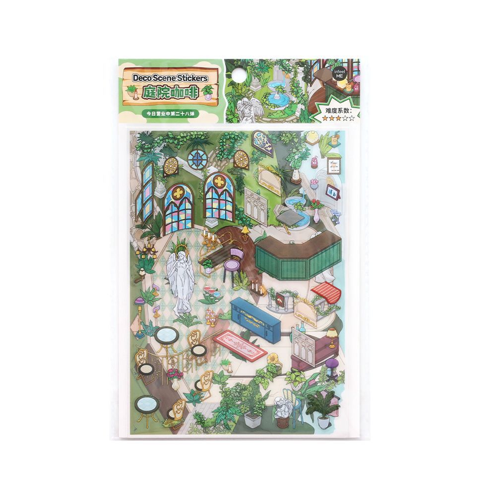 Today's Business 3D DIY Miniature Scences Sticker 28 Lovely Miniature Stickers
