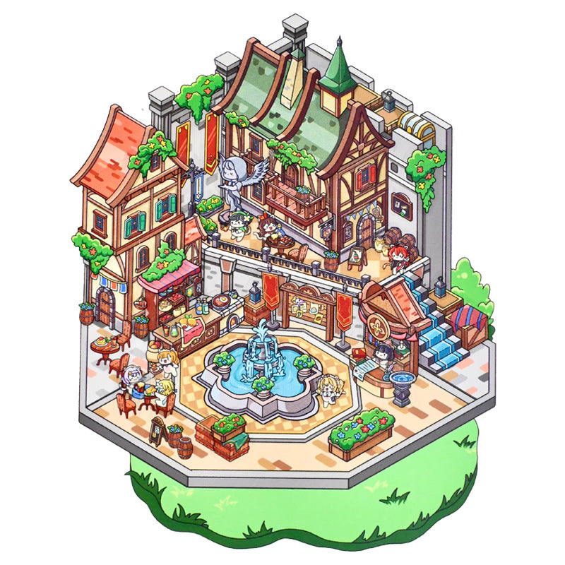 New 11.0 Game Series Miniature Scene Decoration Stickers Mini Stress Relief