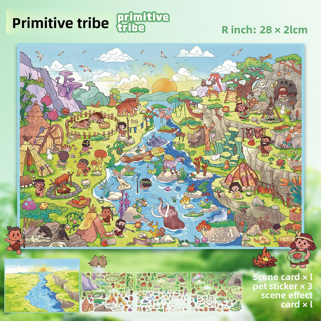 Scenery Stickers Special Oil Series 105.0 Scene Stickers Miniature Scene Journal Stickers Stress Relief DIY Stickers