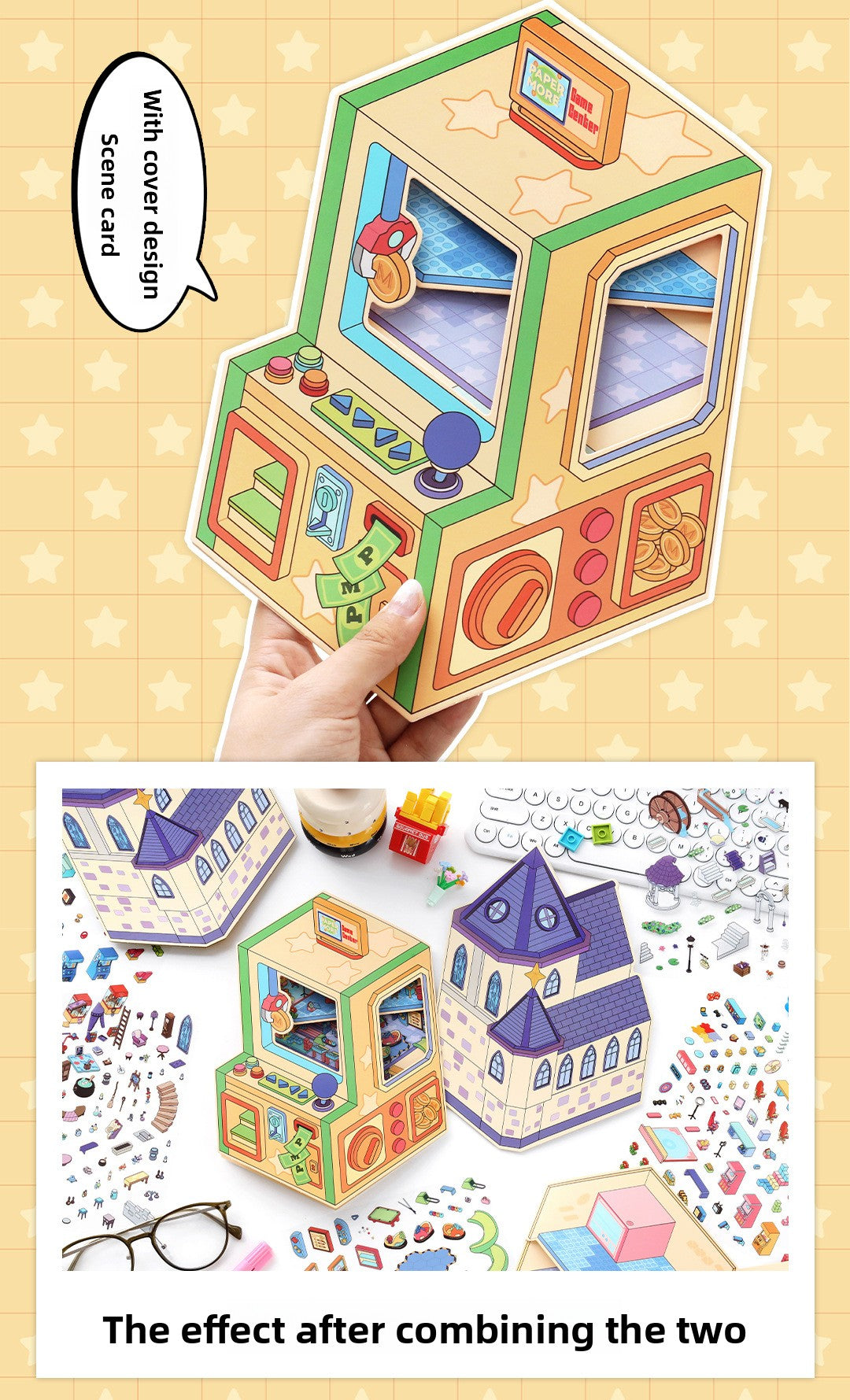 Small Corner 4 Miniature Landscape Stickers Creative Stress Relief Scene Stickers